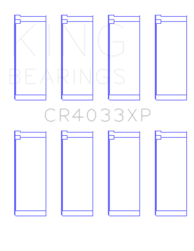 King Honda F20C / F22C / B20 / H22 16V (Size STD) Performance Rod Bearing Set