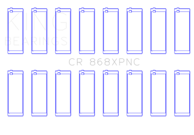 King Ford 4.6L/5.4L V8 SOHC (Size STD) Performance Coated Rod Bearing Set