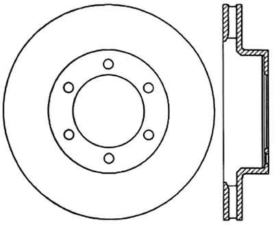 Stoptech 03-09 Toyota 4Runner / 05-14 Toyota FJ Cruiser Front Performance Cryo Brake Rotor
