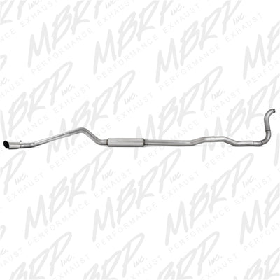 MBRP 88-93 Dodge 2500/3500 Cummins 4WD ONLY Turbo Back Single Side Exit Alum Exhaust System