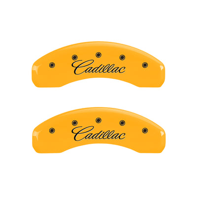 MGP 4 Caliper Covers Engraved Front & Rear Escalade Black finish silver ch